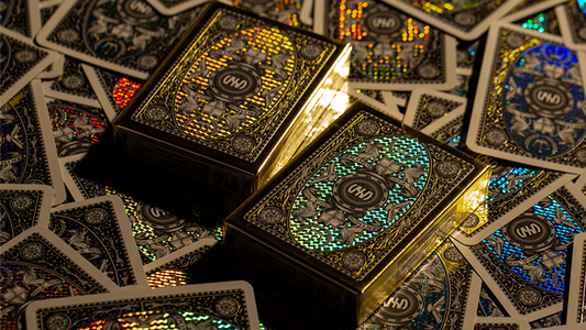 London Diffractor Gold Playing Cards