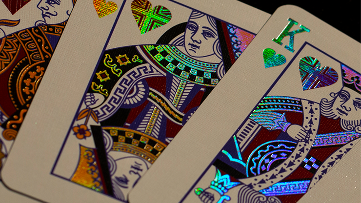 London Diffractor Gold Playing Cards