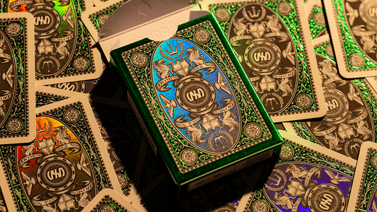 London Diffractor Emerald Playing Cards