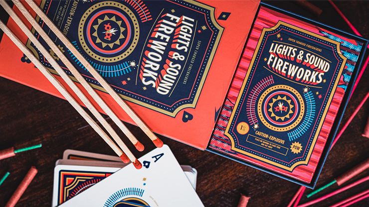 Fireworks (Half-Brick) Playing Cards by Riffle Shuffle