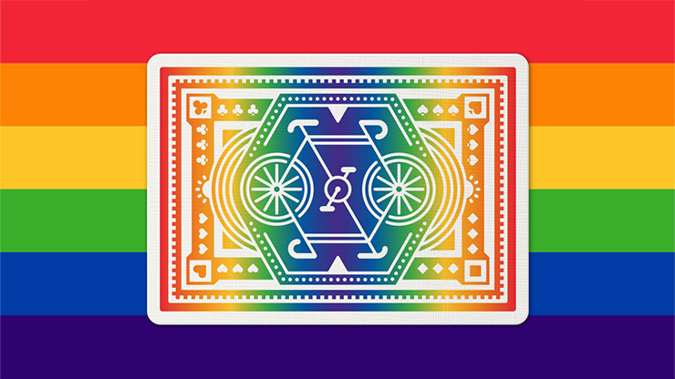 DKNG Rainbow Wheels (Orange) Playing Cards by Art of Play