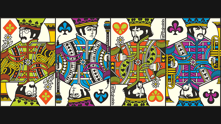 The Beatles (Green) Playing Cards by theory11