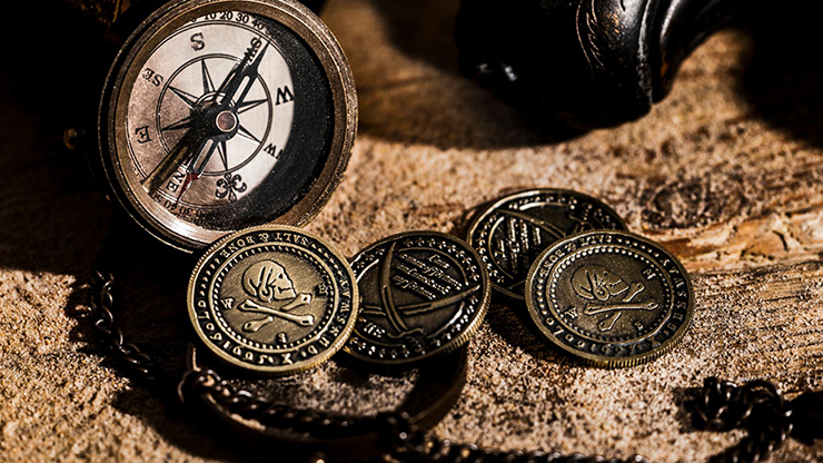 Pirate Coins (Half- Dollar) by Ellusionist -Trick