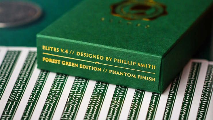 DMC ELITES V4: Marked Deck (Forest Green Phantom Finish) Playing Cards