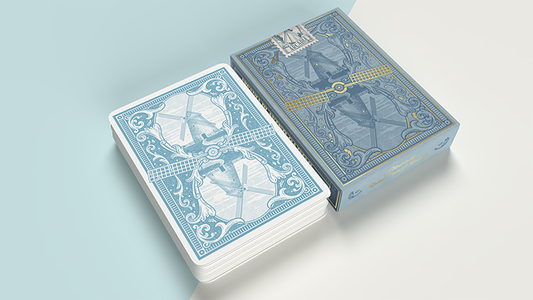 The Windmill Back (Azure Blue Edition) Playing Cards