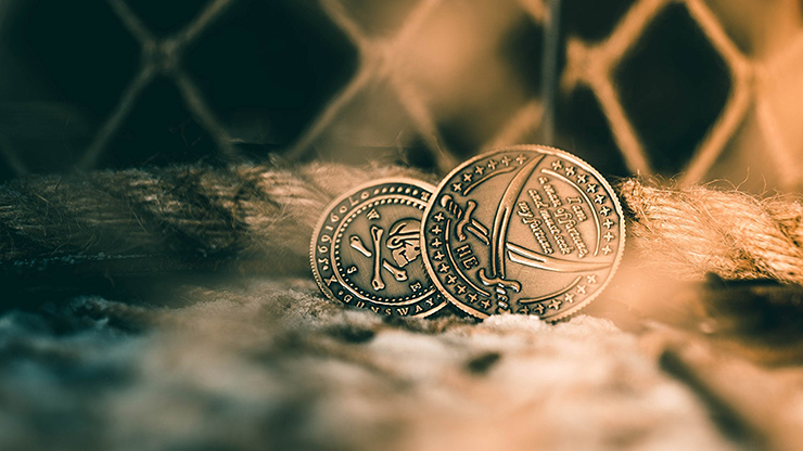 Pirate Coins (Dollar) by Ellusionist -Trick