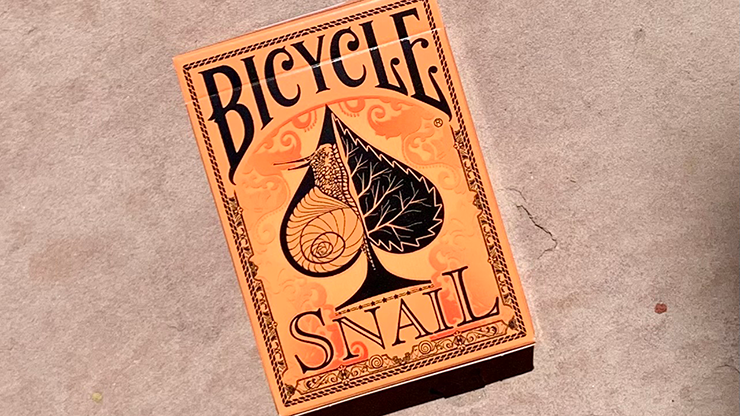 Bicycle Snail (Orange) Playing Cards