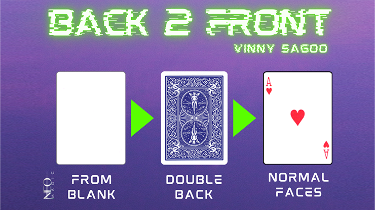 Back 2 Front  (Gimmicks and Online Instructions) by Vinny Sagoo - Trick