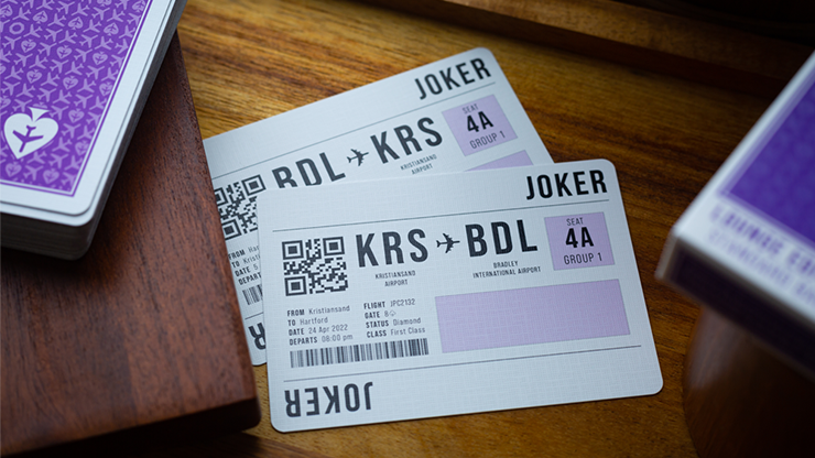 Lounge Edition in Passenger Purple by Jetsetter Playing Cards