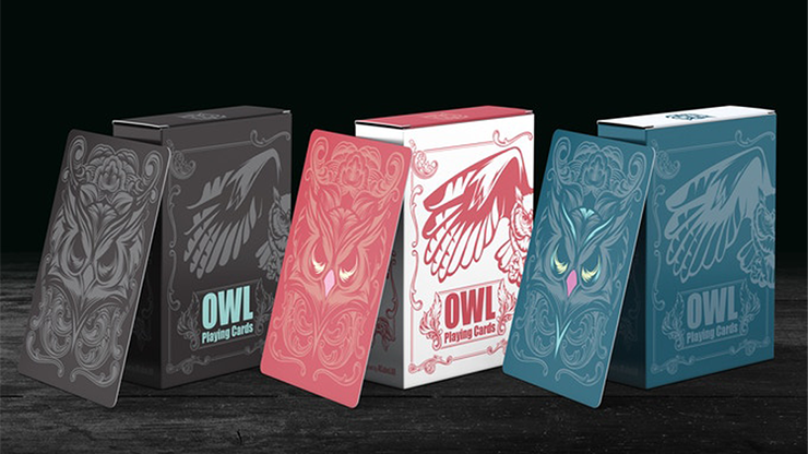 Owl (Black) Playing Cards