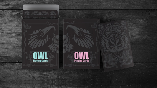 Owl (Black) Playing Cards