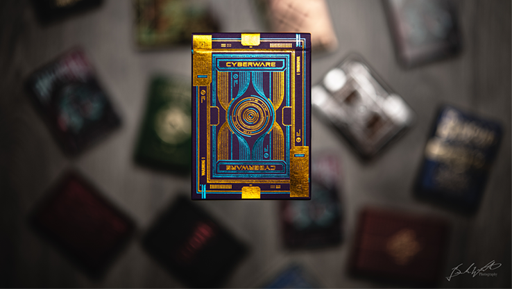 Gilded Cyberware (Neon) Playing Cards