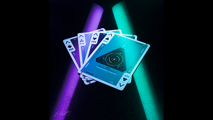 Gilded Cyberware (Neon) Playing Cards