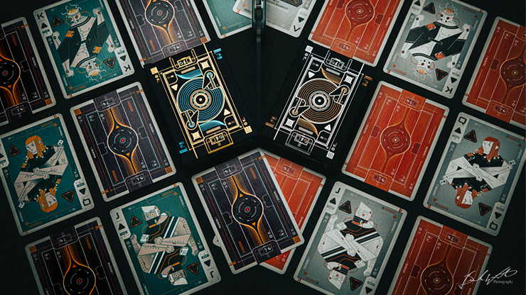 Gilded Cyberware (Neon) Playing Cards