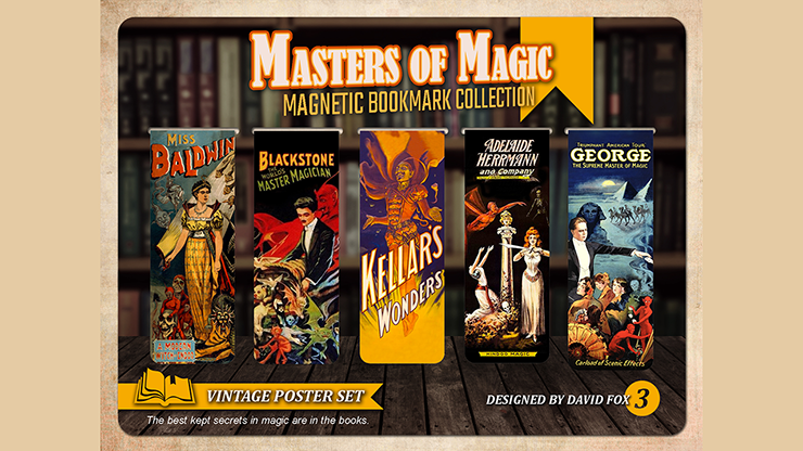 Masters of Magic Bookmarks Set Master Collection by David Fox - Trick