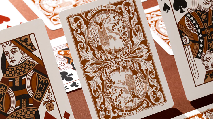 Antler Playing Cards (Persimmon) by Dan and Dave