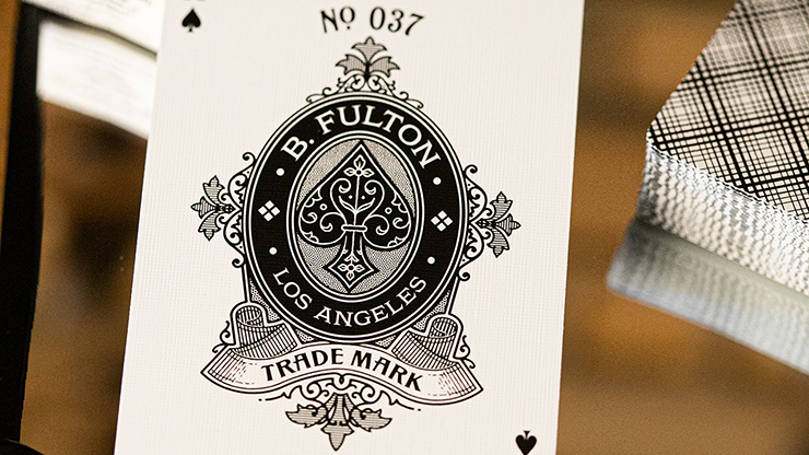 Fulton Plaid (Whisky White) Playing Cards