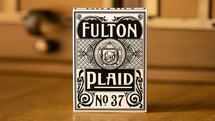 Fulton Plaid (Whisky White) Playing Cards