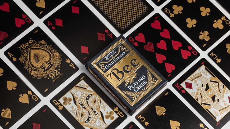 Bee Gold Stinger Playing Cards by US Playing Card