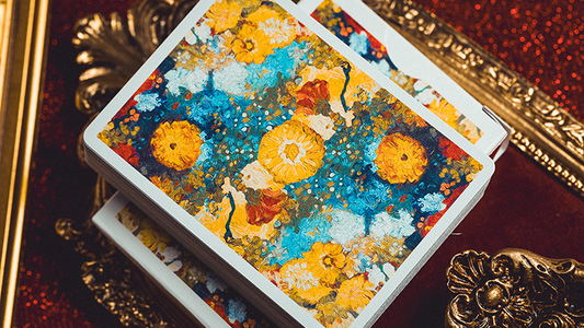 Van Gogh Zinnias (Numbered- Seal)  Playing Cards