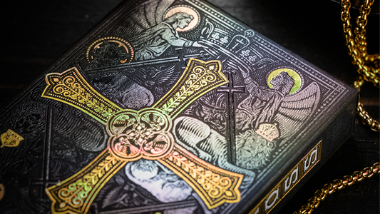 The Cross (Golden Grace Foiled Edition) Playing Cards by Peter Voth x Riffle Shuffle