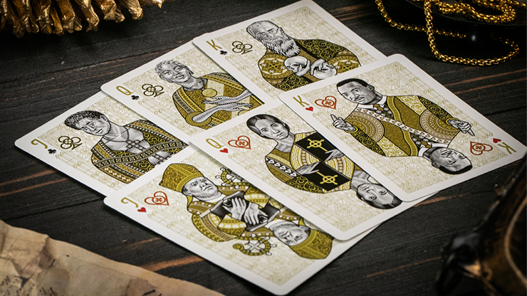 The Cross (Golden Grace Foiled Edition) Playing Cards by Peter Voth x Riffle Shuffle