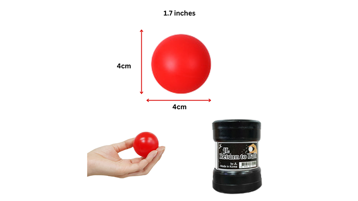 Return Ball (Red, 1.7") by JL Magic