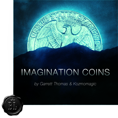 Imagination Coins US Quarter (DVD and Gimmicks) by Garrett Thomas and Kozmomagic - DVD